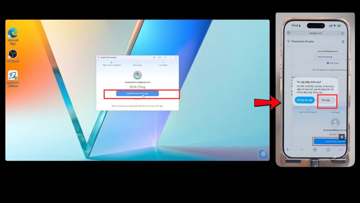 Sử dụng Tenorshare iAnyGo để tạo ví trí giả trên iPhone - bước 2