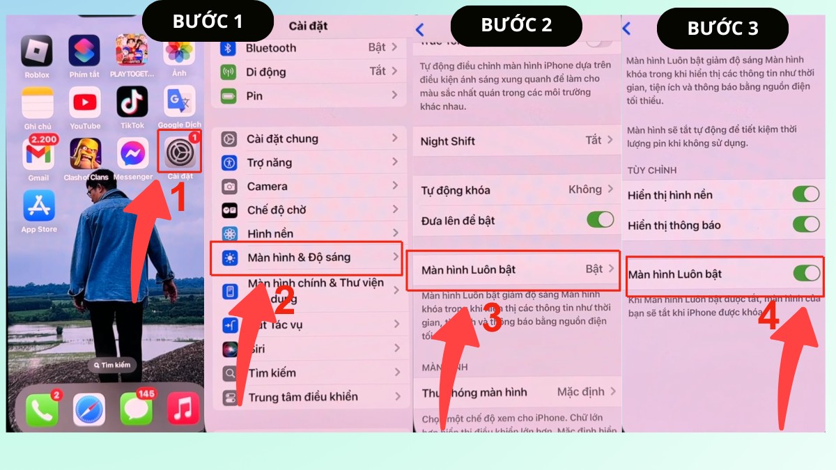 Cách tắt Always On Display trên iPhone đơn giản