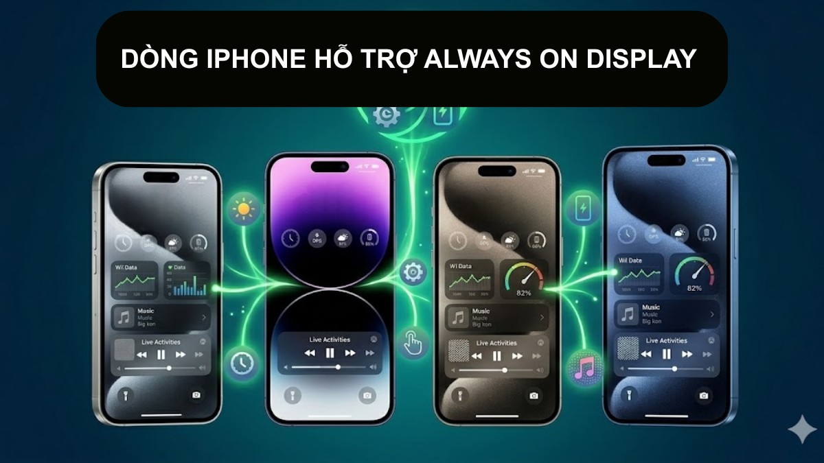 Dòng iPhone hỗ trợ Always On Display 