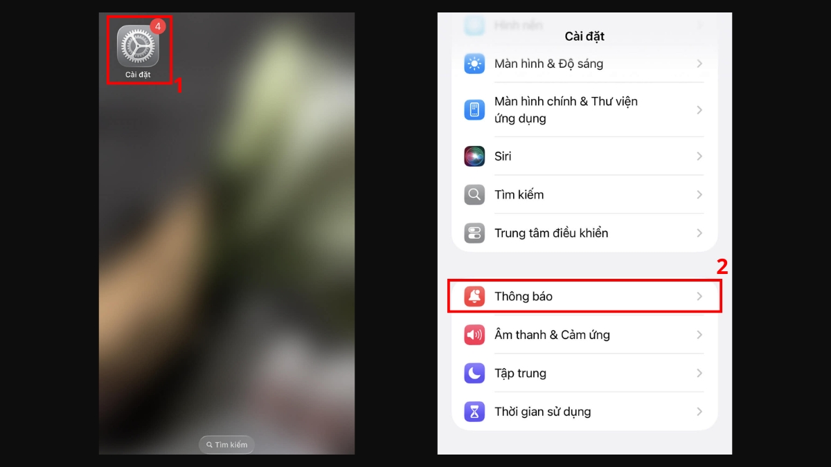 Cách tắt thông báo tìm iPhone đơn giản - bước 1