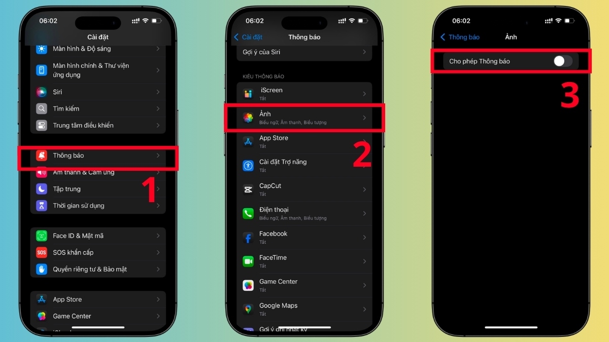 Tắt các thông báo không cần thiết trên iPhone
