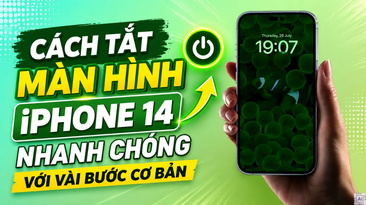 Cách tắt màn hình iPhone 14 nhanh chóng với vài bước cơ bản