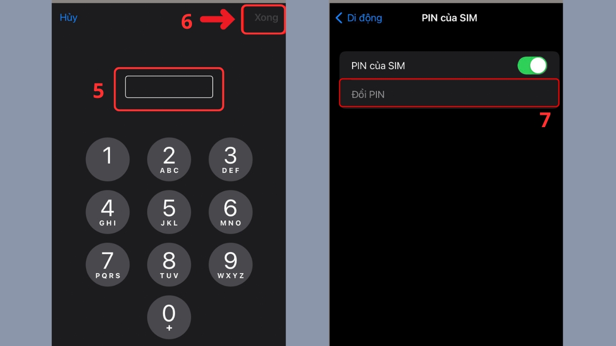 Cách khóa SIM iPhone nhanh nhất - bước 3
