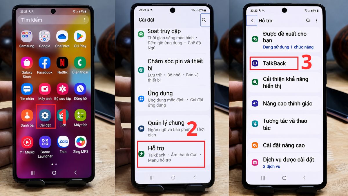 Cách tắt TalkBack trên điện thoại bằng cài đặt Android - bước 1