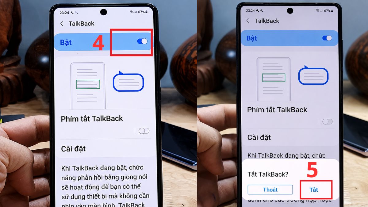 Cách tắt TalkBack trên điện thoại bằng cài đặt Android - bước 2,3,4