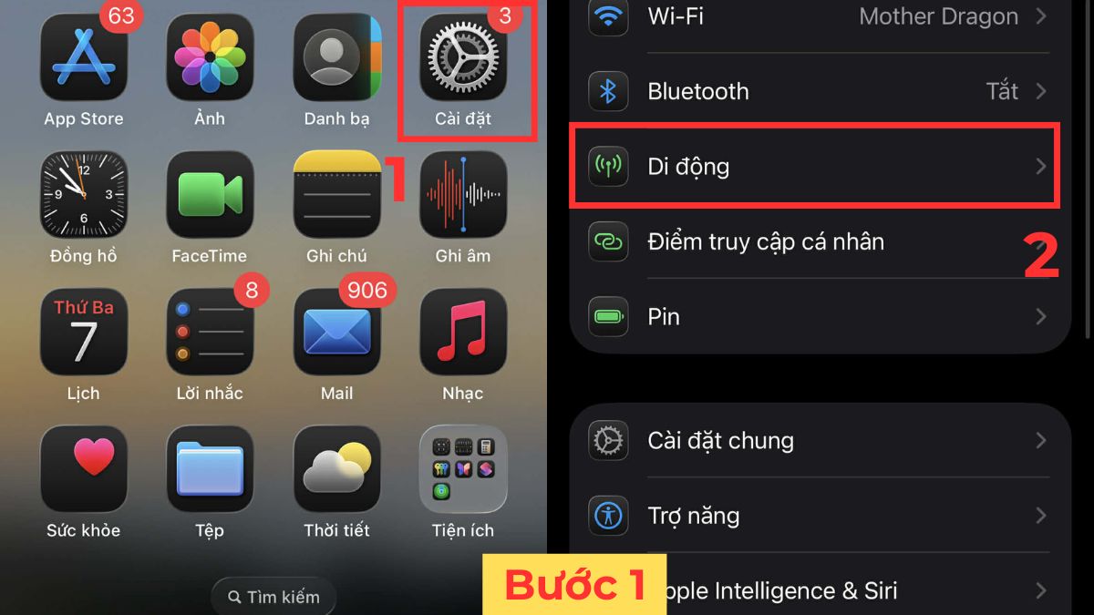 Cách tắt tiết kiệm dữ liệu trên điện thoại iPhone - bước 1