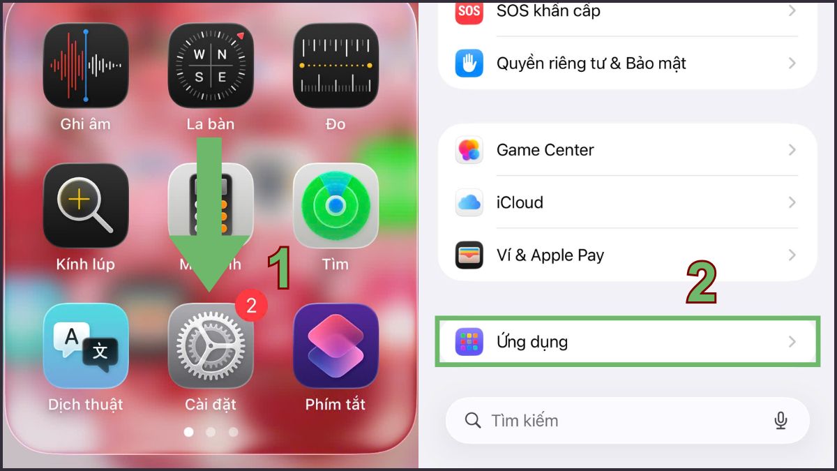Cách bỏ ứng dụng theo cách tự động trên iPhone - bước 1