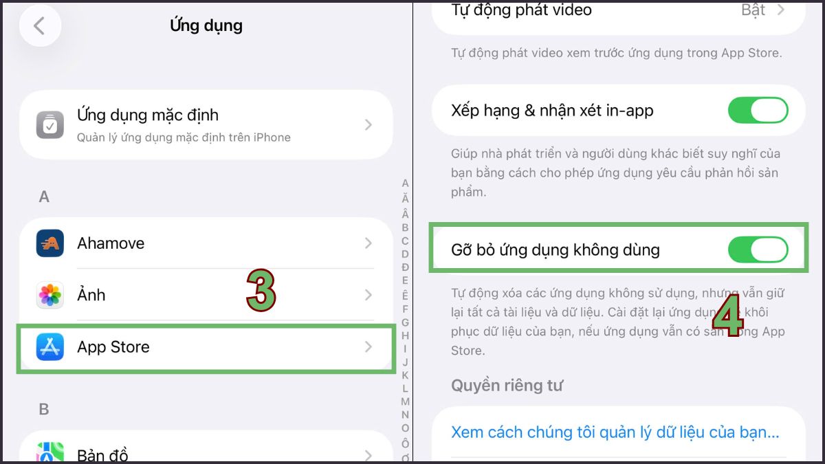 Cách bỏ ứng dụng theo cách tự động trên iPhone - bước 2
