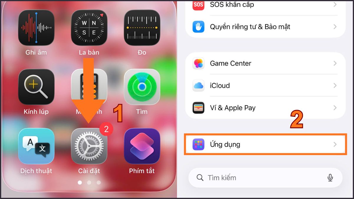 Cách tắt tính năng tự xoá ứng dụng trên iPhone đơn giản - bước 1