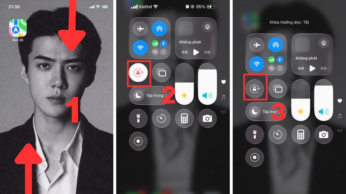 Cách bật lại xoay màn hình iPhone đơn giản