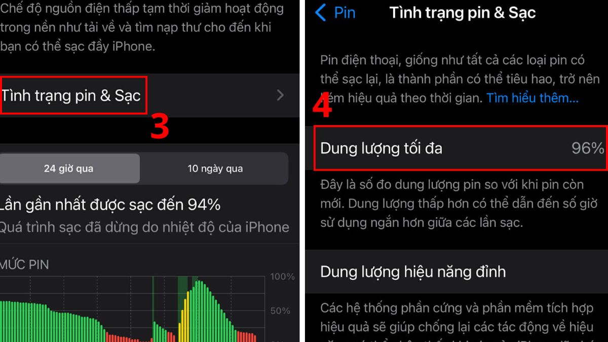 Cách test dung lượng pin iPhone 11 Pro Max cũ - bước 2,3