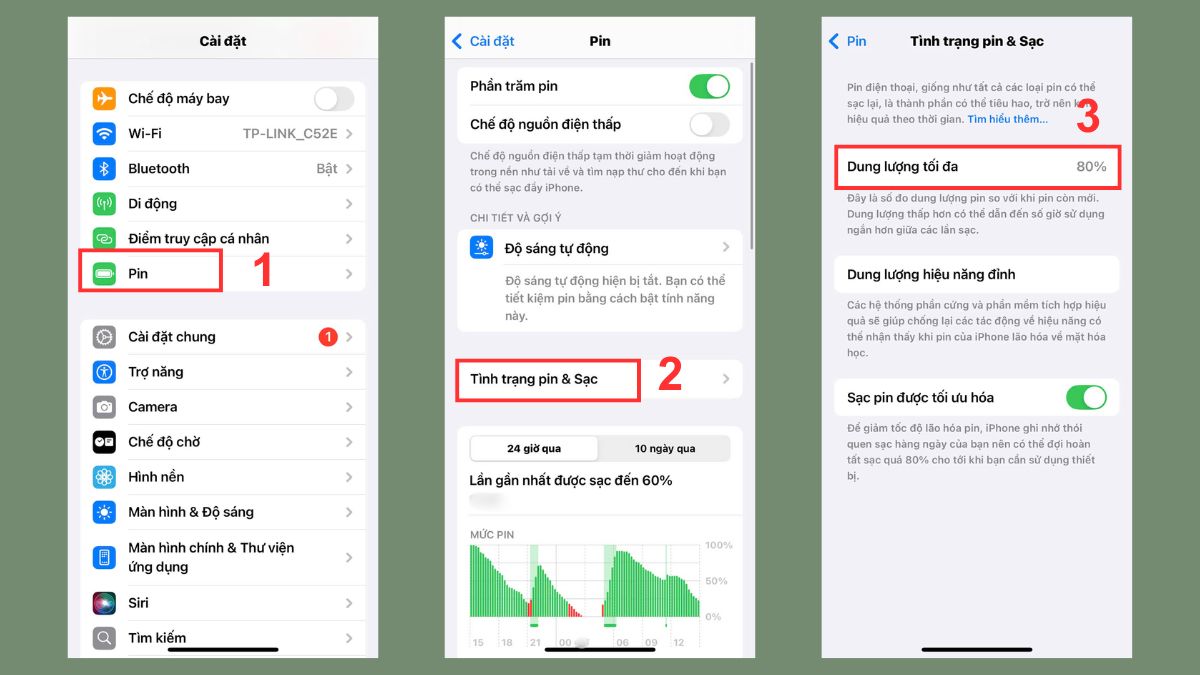 Cách test tình trạng pin iPhone 14 Plus cũ