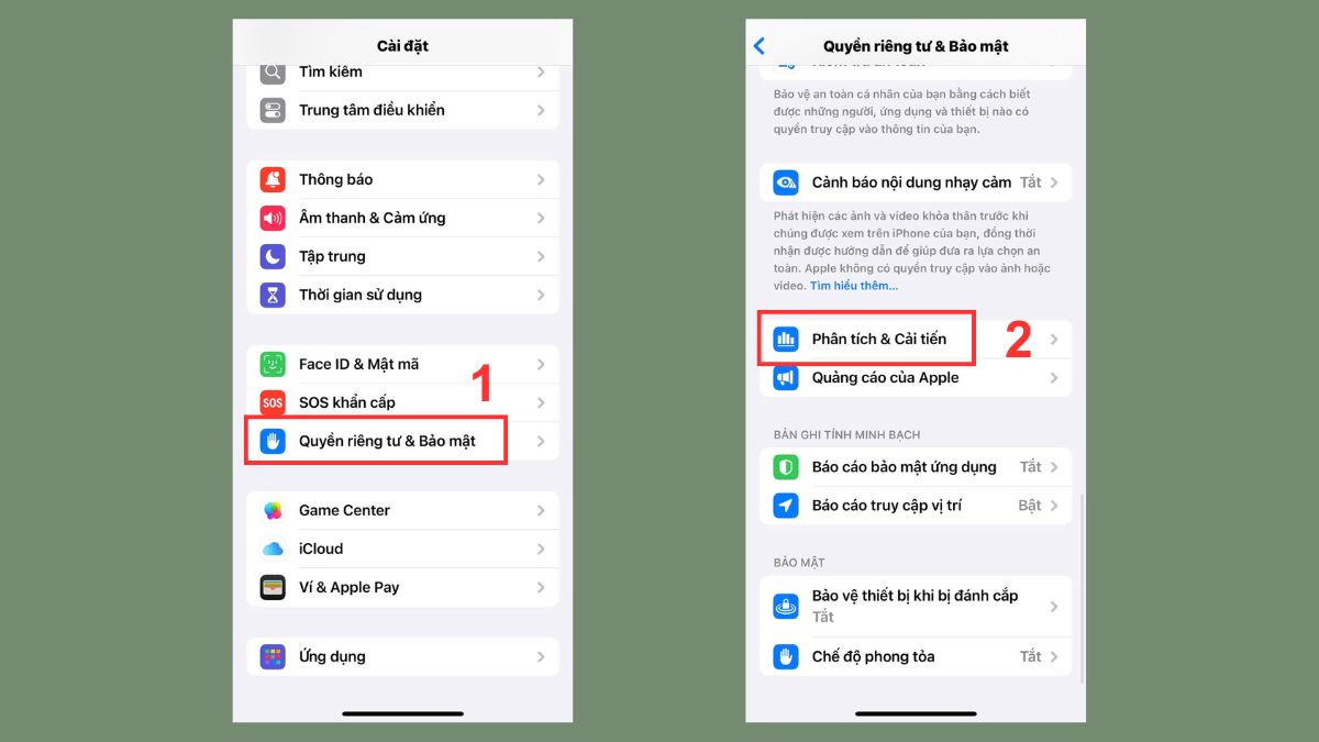 Cách test về các linh kiện của iPhone 14 Plus cũ - bước 1