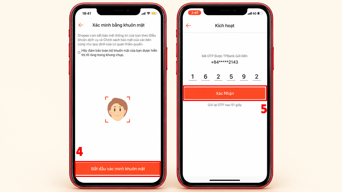 Cách đăng ký thanh toán SPayLater trên Shopee - bước 2,3,4