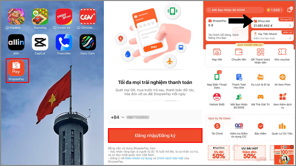 Cơ chế hỗ trợ mở khóa tạm thời từ Shopee