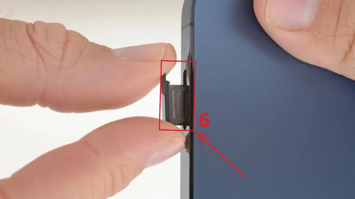 Hướng dẫn cách lắp SIM vào lại iPhone 12 Pro Max - bước 4