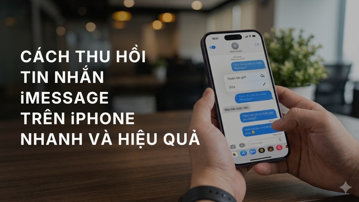 Cách thu hồi tin nhắn iMessage trên iPhone nhanh, hiệu quả 