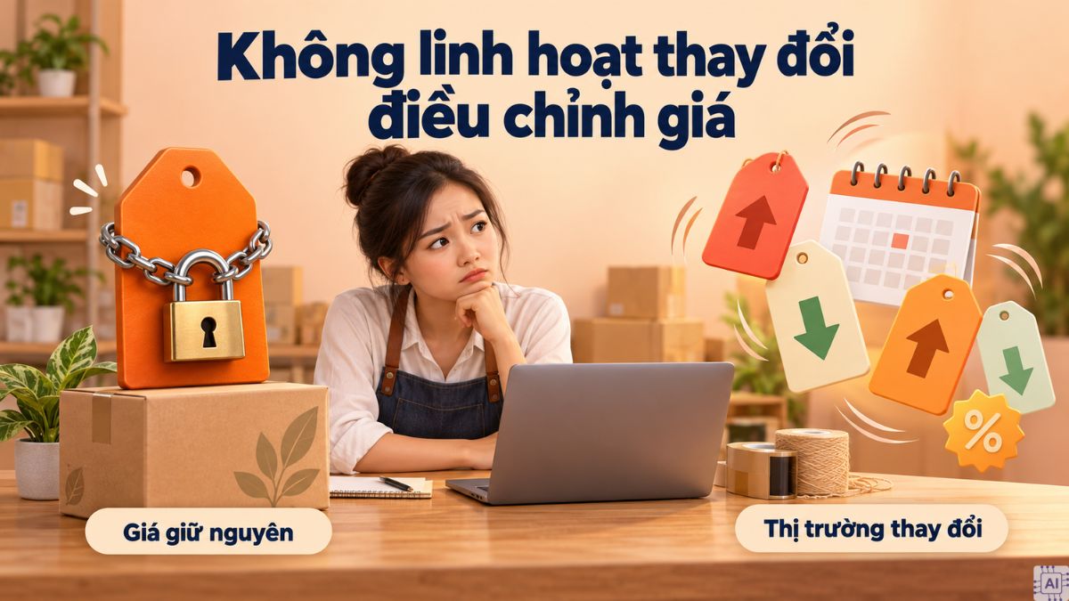 Không linh hoạt thay đổi điều chỉnh giá theo mùa vụ