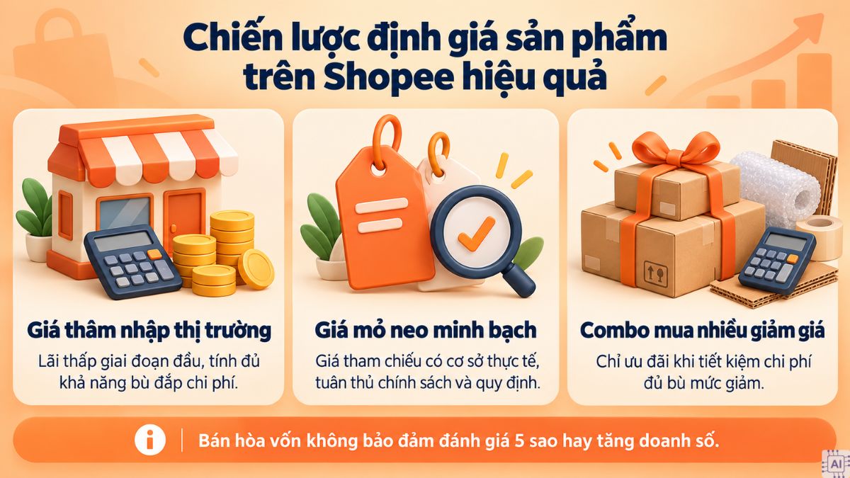 Chiến lược định giá sản phẩm trên Shopee hiệu quả