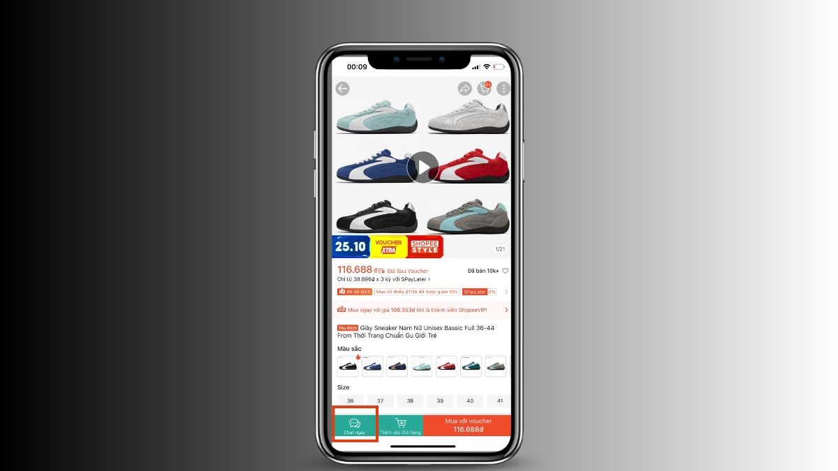 Hướng dẫn cách trả giá trên Shopee chi tiết - bước 2