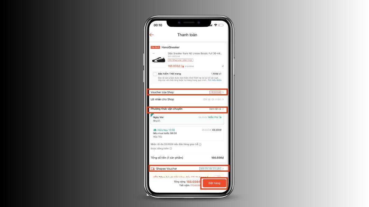 Hướng dẫn cách trả giá trên Shopee chi tiết - bước 3,4,5