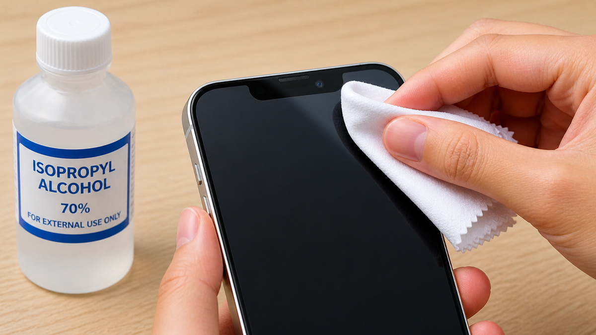 Cách vệ sinh camera trước iPhone đúng cách - bước 3
