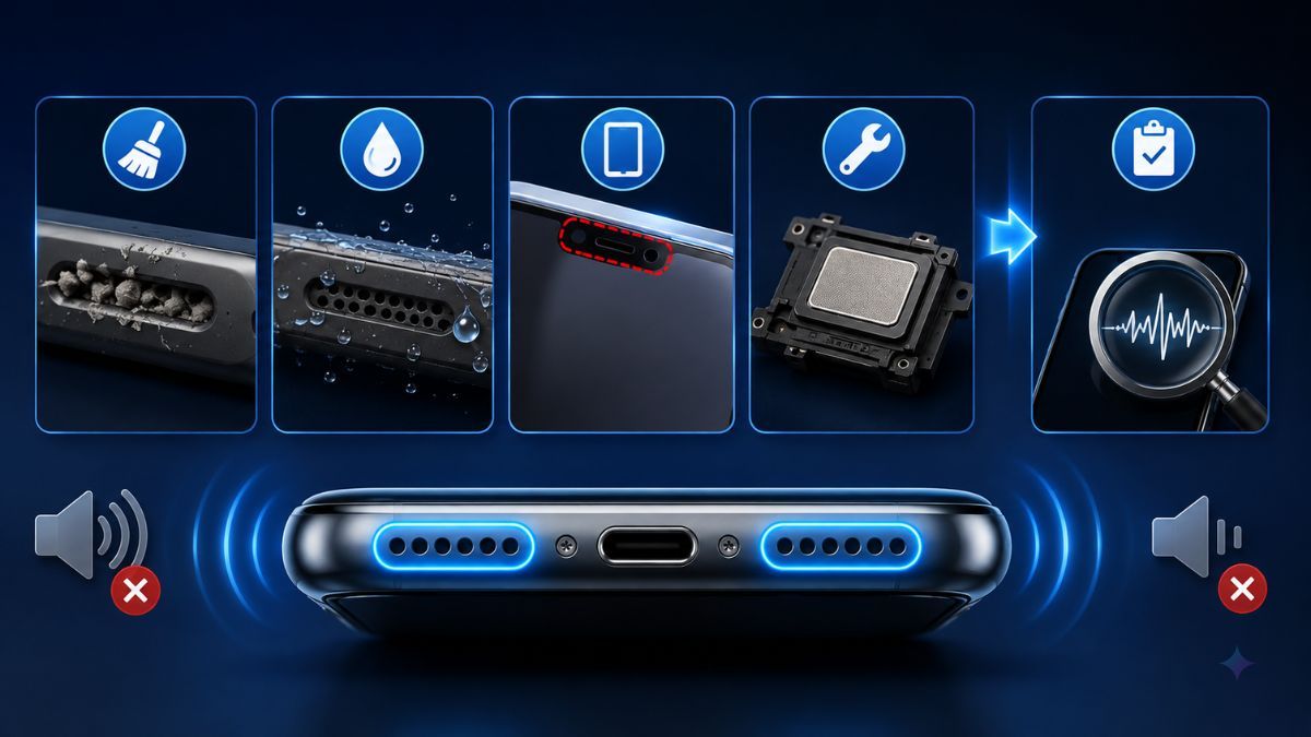 Lý do vệ sinh xong loa iPhone vẫn bị rè hoặc nhỏ
