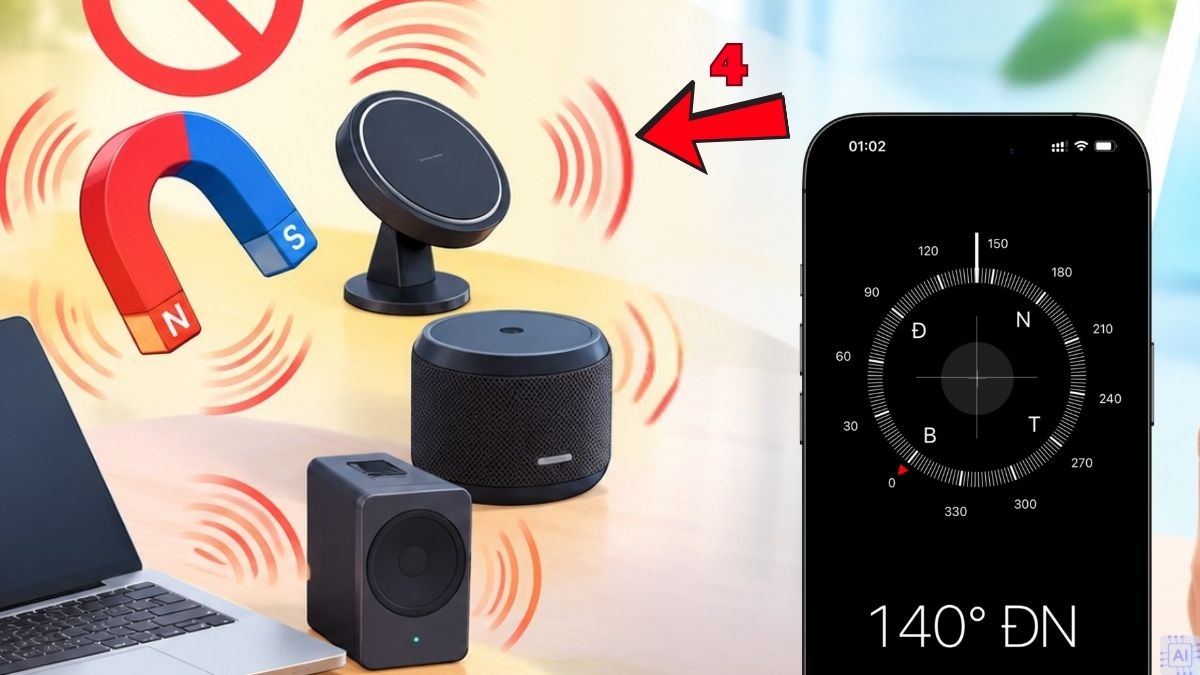 Cách chỉnh la bàn trên iPhone khi bị lệch - bước 2