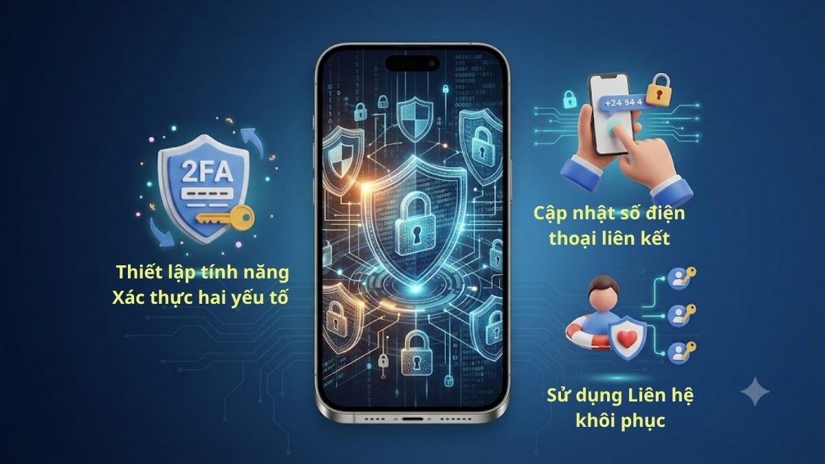 Lưu ý bảo mật để tránh mất tài khoản iCloud