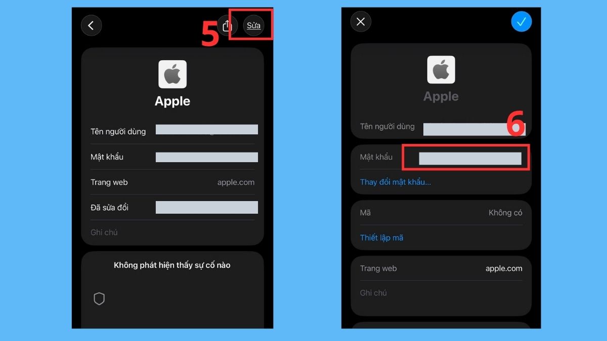 Cách xem mật khẩu iCloud trên iPhone nếu đã lưu - bước 2,3,4,5