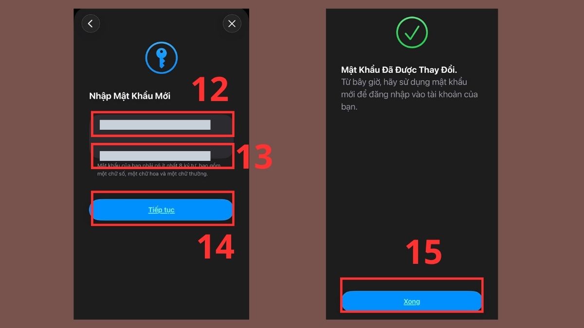 Cách đổi mật khẩu iCloud bằng Apple Support - bước 8,9,10