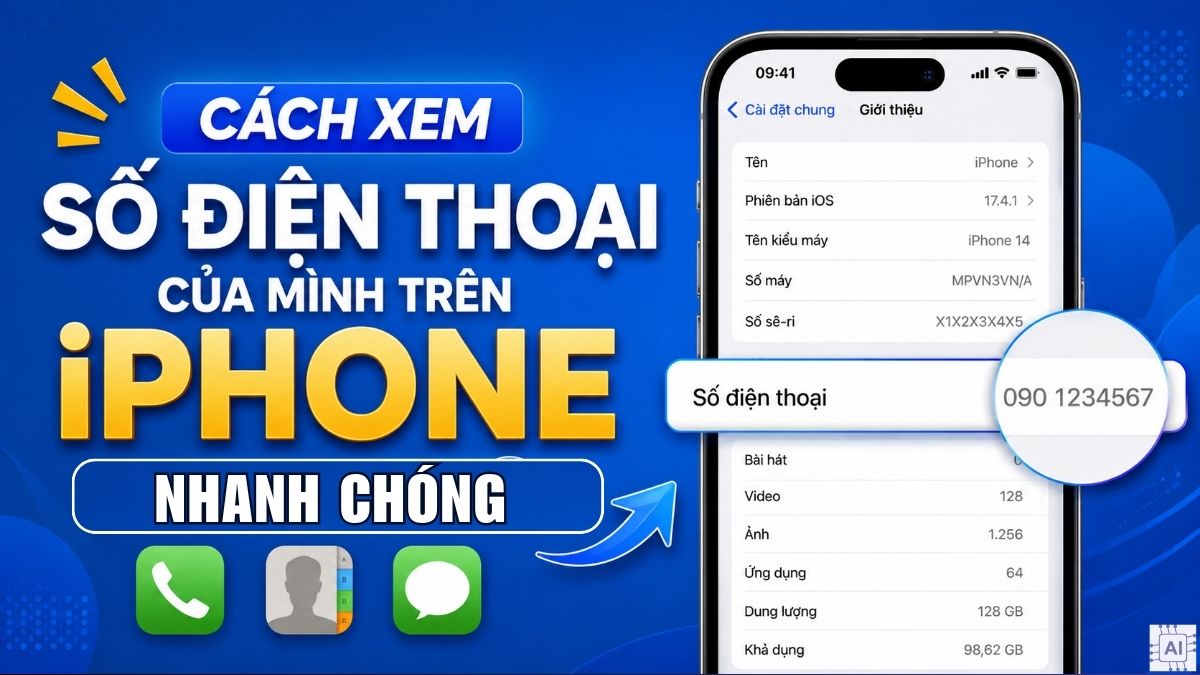 Cách xem số điện thoại của mình trên iPhone đơn giản