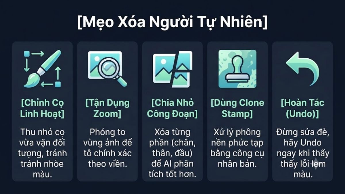 Mẹo xóa người tự nhiên không bị nhòe ảnh trên iPhone
