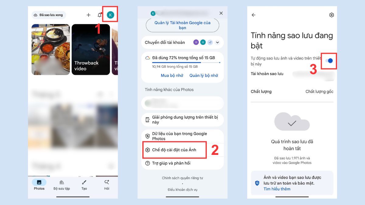 Cách xóa tập tin hệ thống trên Xiaomi bằng cách sao lưu ảnh/video rồi xóa