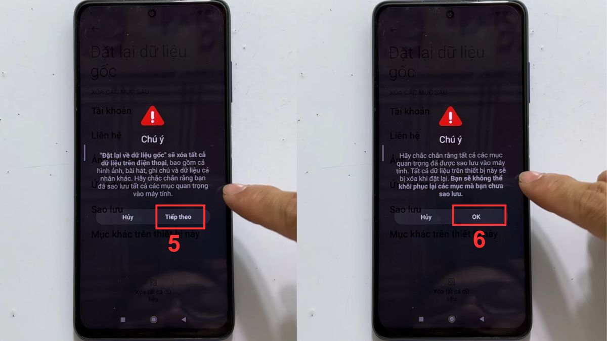 Cách xóa tập tin hệ thống trên Xiaomi bằng khôi phục cài đặt gốc - bước 3