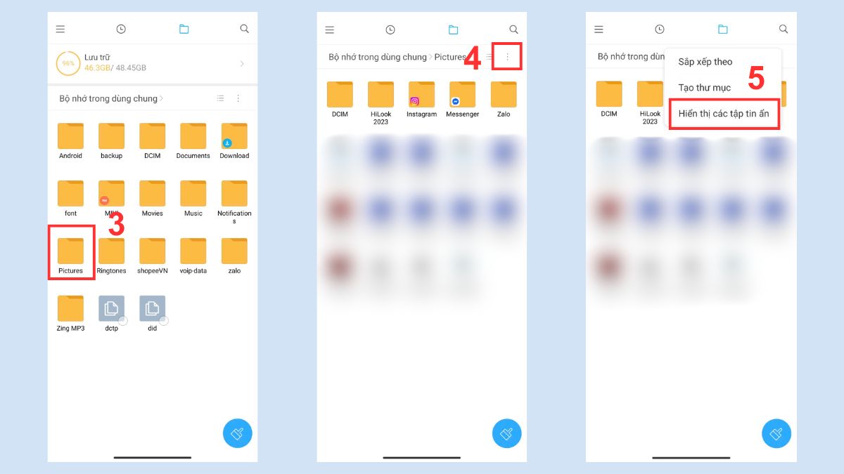 Cách xóa tập tin hệ thống trên Xiaomi bằng ẩn Trình quản lý tệp - bước 2