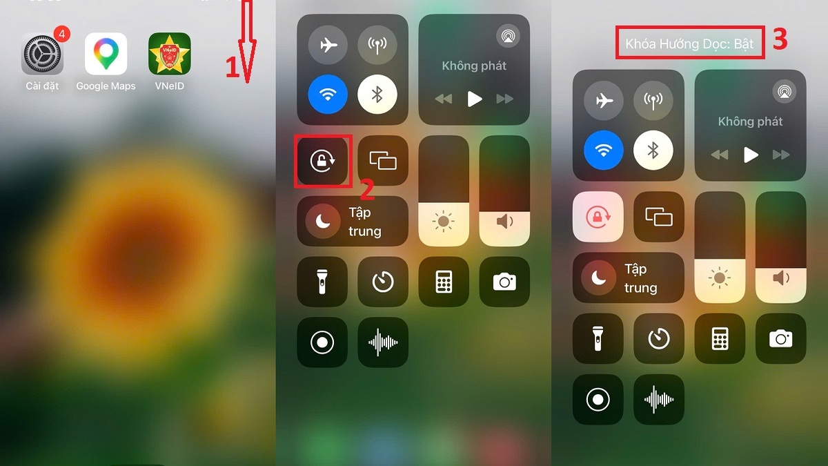 Cách tắt xoay màn hình iPhone 12 Pro Max