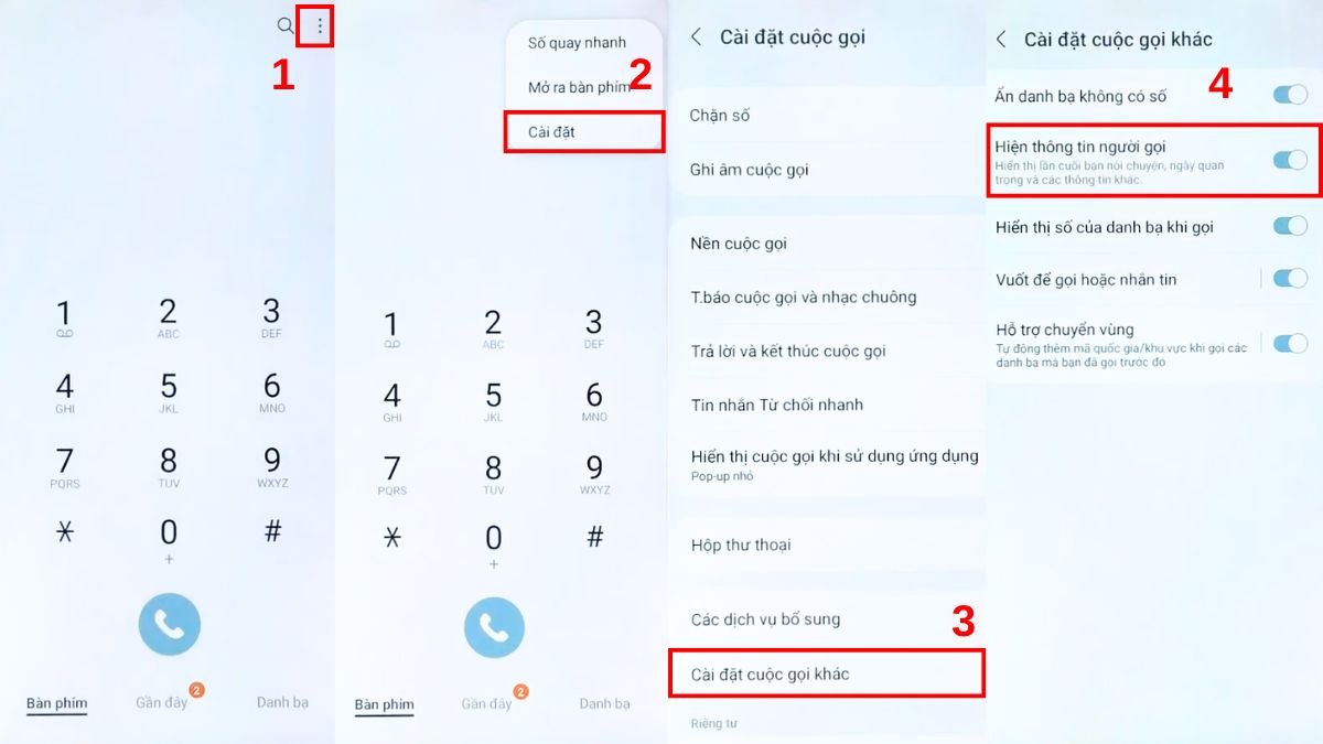 Cách cài hiển thị thông tin người gọi trên Android