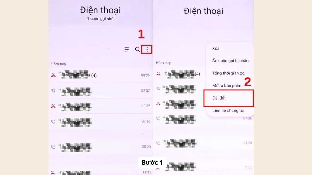 Hướng dẫn thay đổi cách hiển thị cuộc gọi Android - bước 1