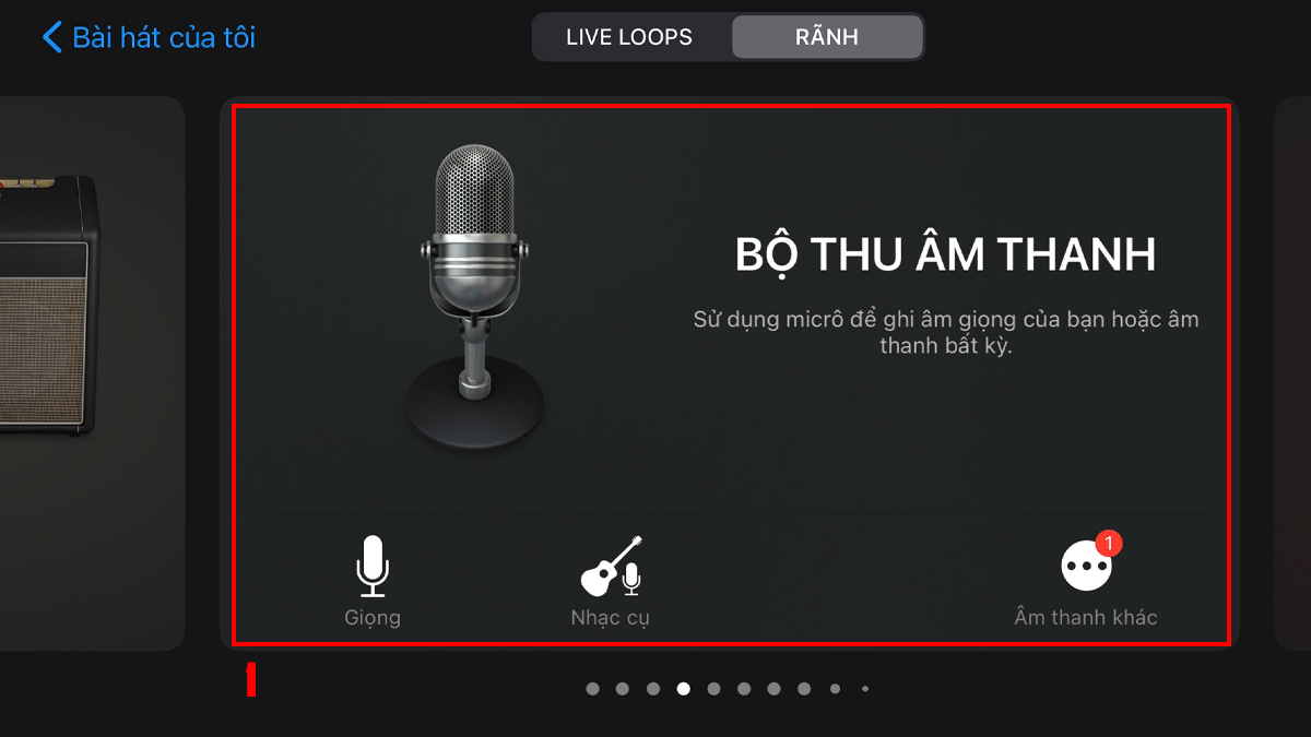 Cài nhạc chuông trên iPhone 12 Pro Max bằng GarageBand - bước 1