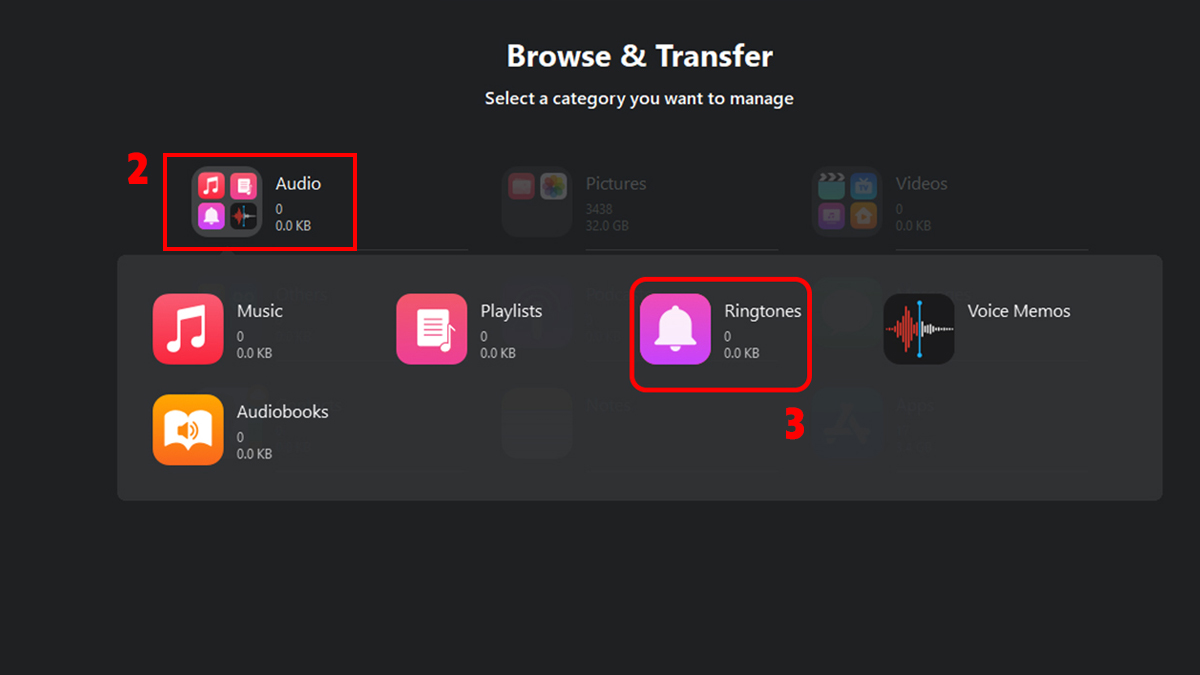 Cài nhạc chuông trên iPhone 12 Pro Max bằng phần mềm - bước 2