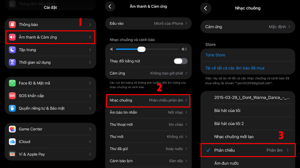 Cài nhạc chuông trên iPhone 12 Pro Max trong cài đặt đơn giản