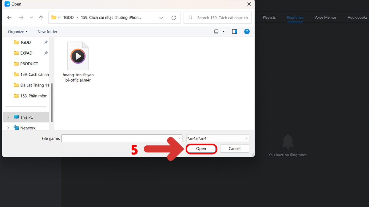 Cài nhạc chuông trên iPhone 12 Pro Max bằng phần mềm - bước 4