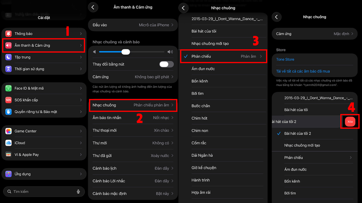 Cách xóa hay thay đổi nhạc chuông iPhone 12 Pro Max