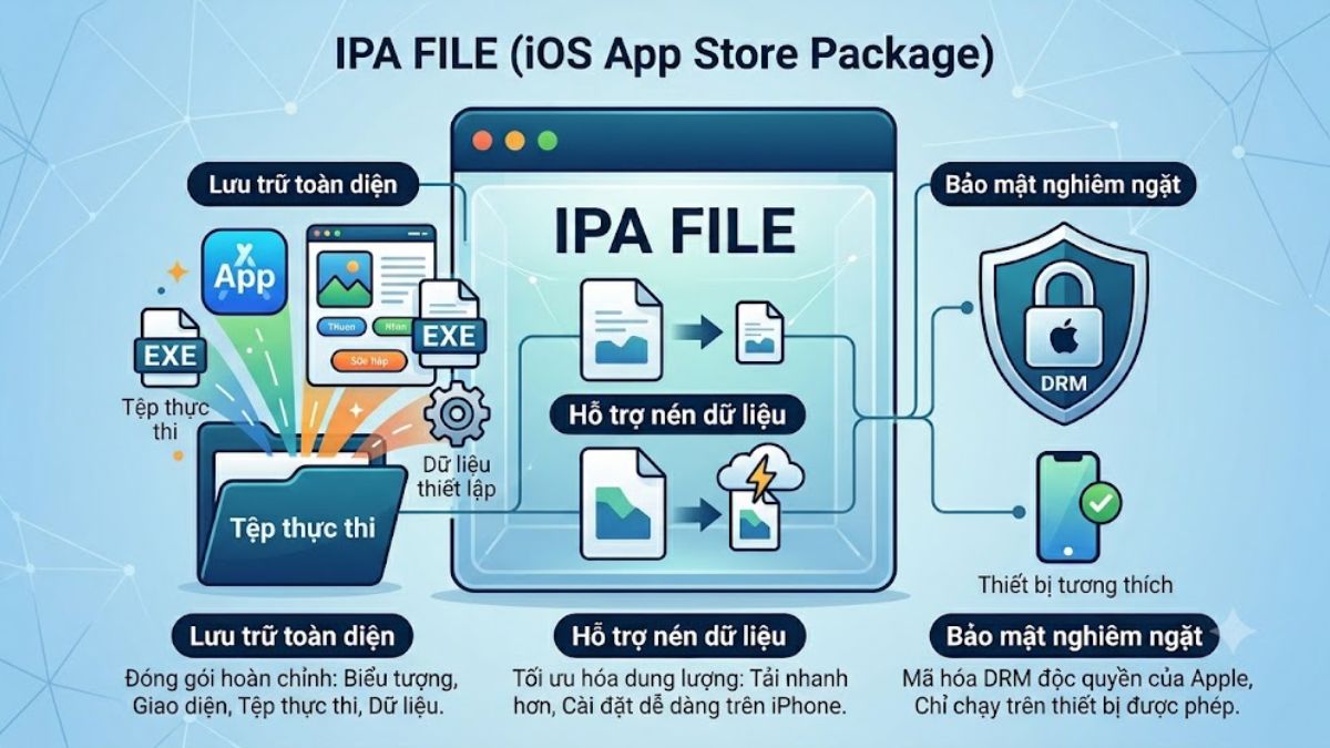 Các tính năng nổi bật của File IPA trên iPhone