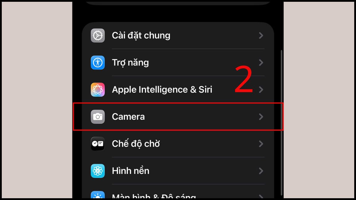 Khắc phục lỗi camera iPhone không quét được QR bằng cách bật lại quét mã trên iPhone - bước 2
