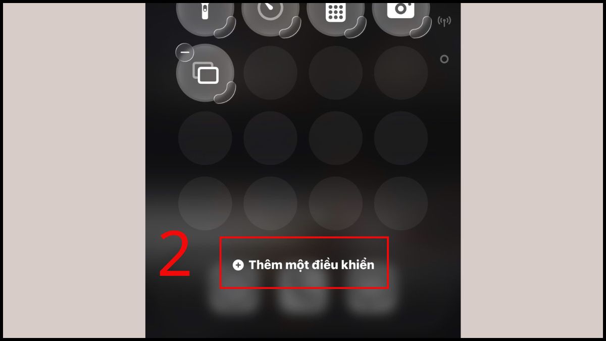Khắc phục lỗi camera iPhone không quét được QR bằng cách thêm trình quét mã vào trung tâm điều khiến - bước 2