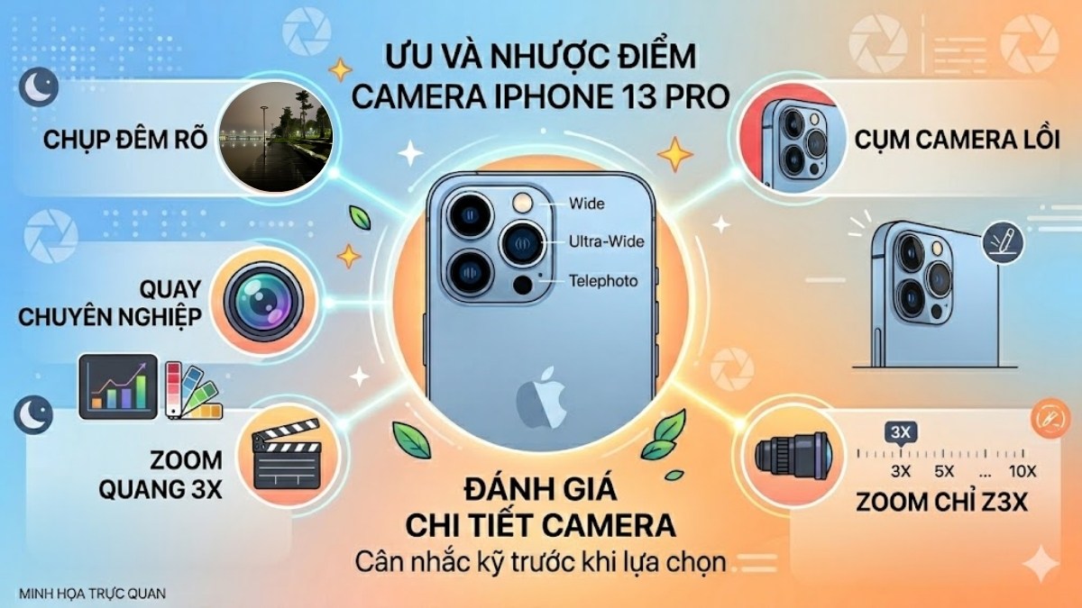 Ưu và nhược điểm của camera iPhone 13 Pro
