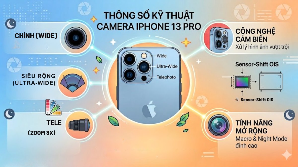 Thông số camera iPhone 13 Pro