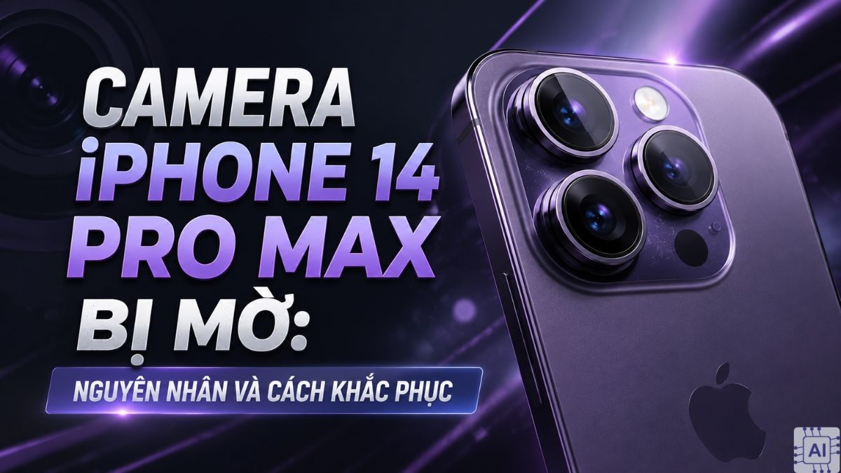 Camera iPhone 14 Pro Max bị mờ: Nguyên nhân, cách khắc phục